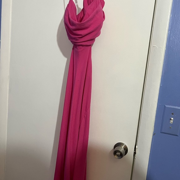 Pink long dress. Worn once, great for prom, weddings, ect. - Picture 3 of 5